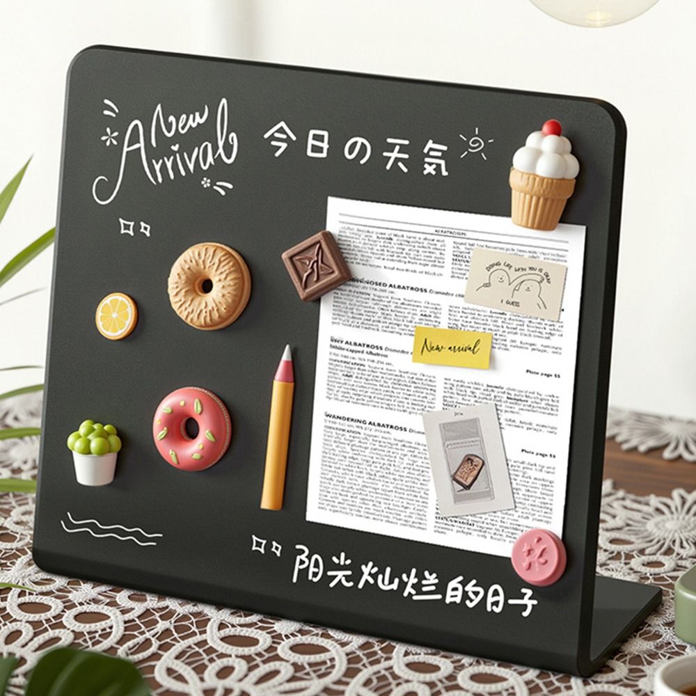 Office Furniture Online - Vertical Magnetic Metal Blackboard Desktop Message