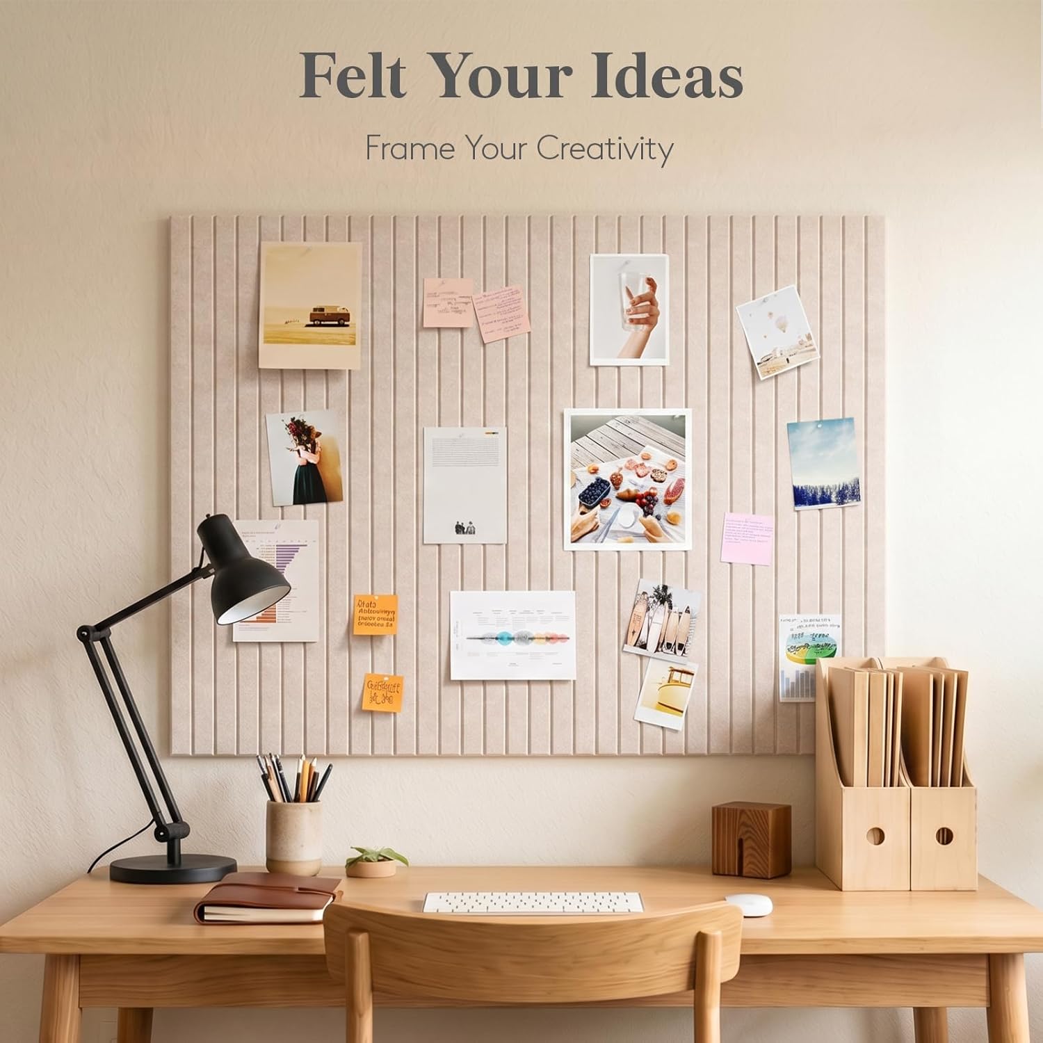 Office Furniture Online - SW 6 PCS Felt Wall Tiles，Cork