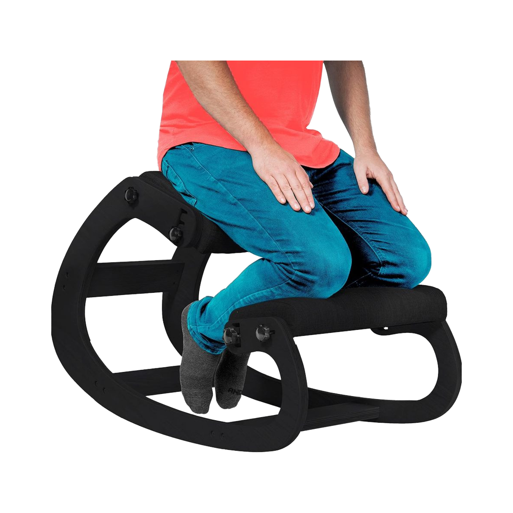 Office Furniture Commercial - Ergonomic Wooden Kneeling Chair Adjustable Office