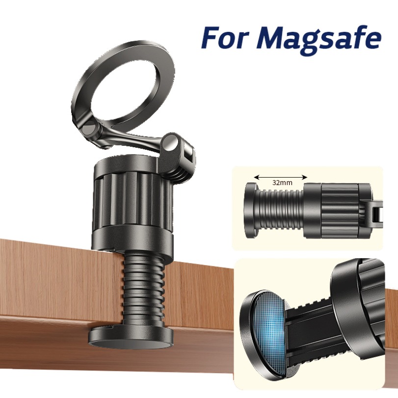 Office Furniture Installation - 360° Rotation Desktop Magnetic Phone Holder