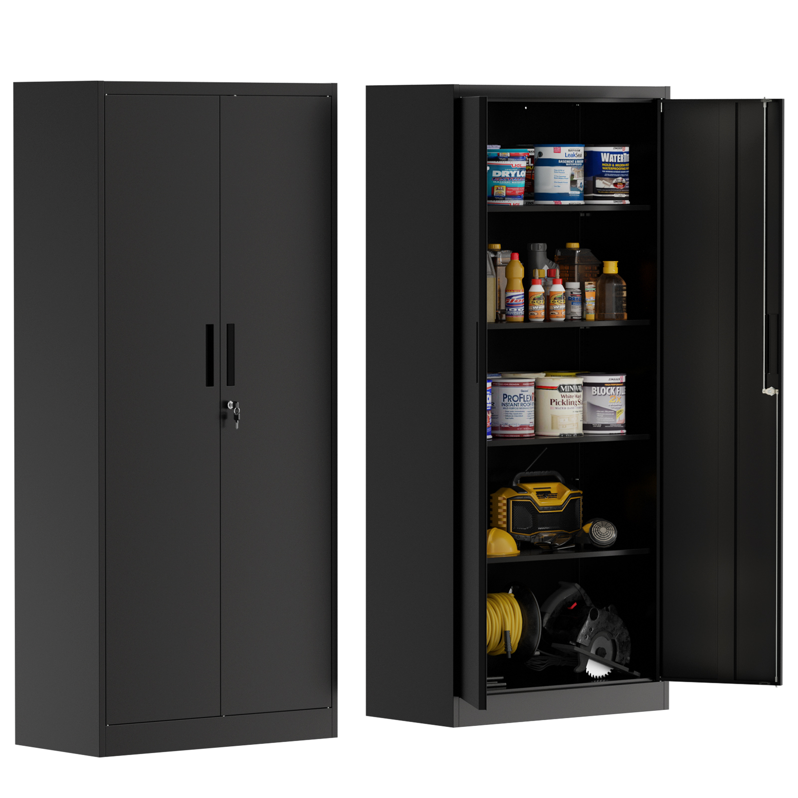 Office Furniture Filing Cabinets - Metal File Cabinet with Lock Heavy