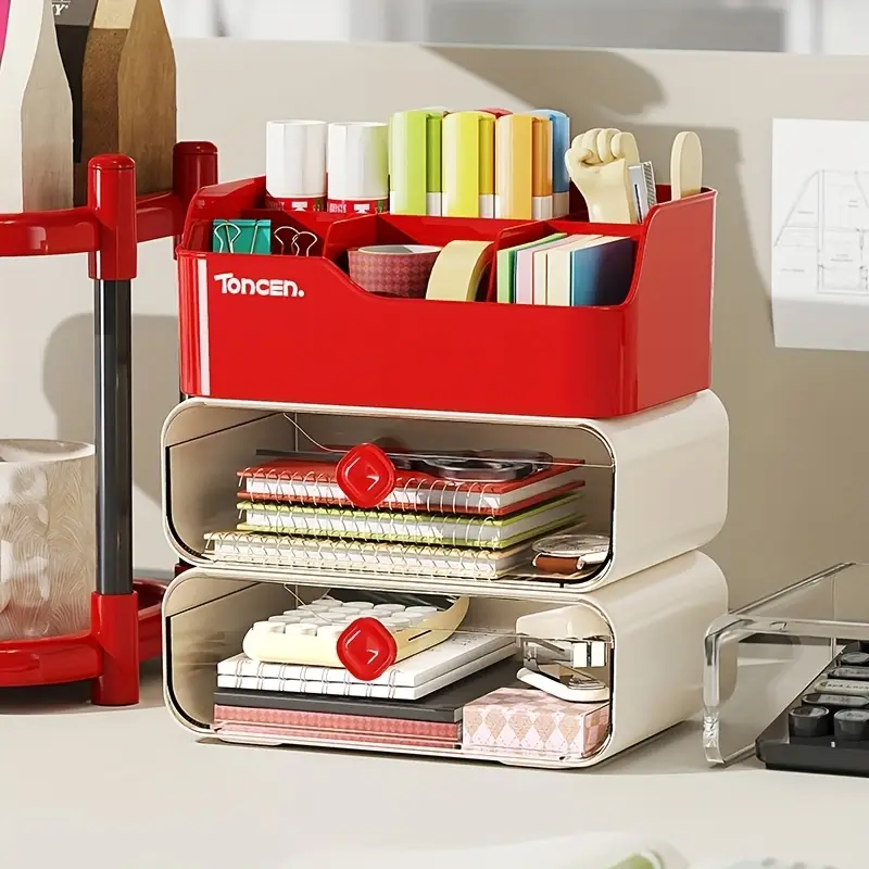 Office Furniture Filing Cabinets - 3 Layers Desk Organizer With Drawers