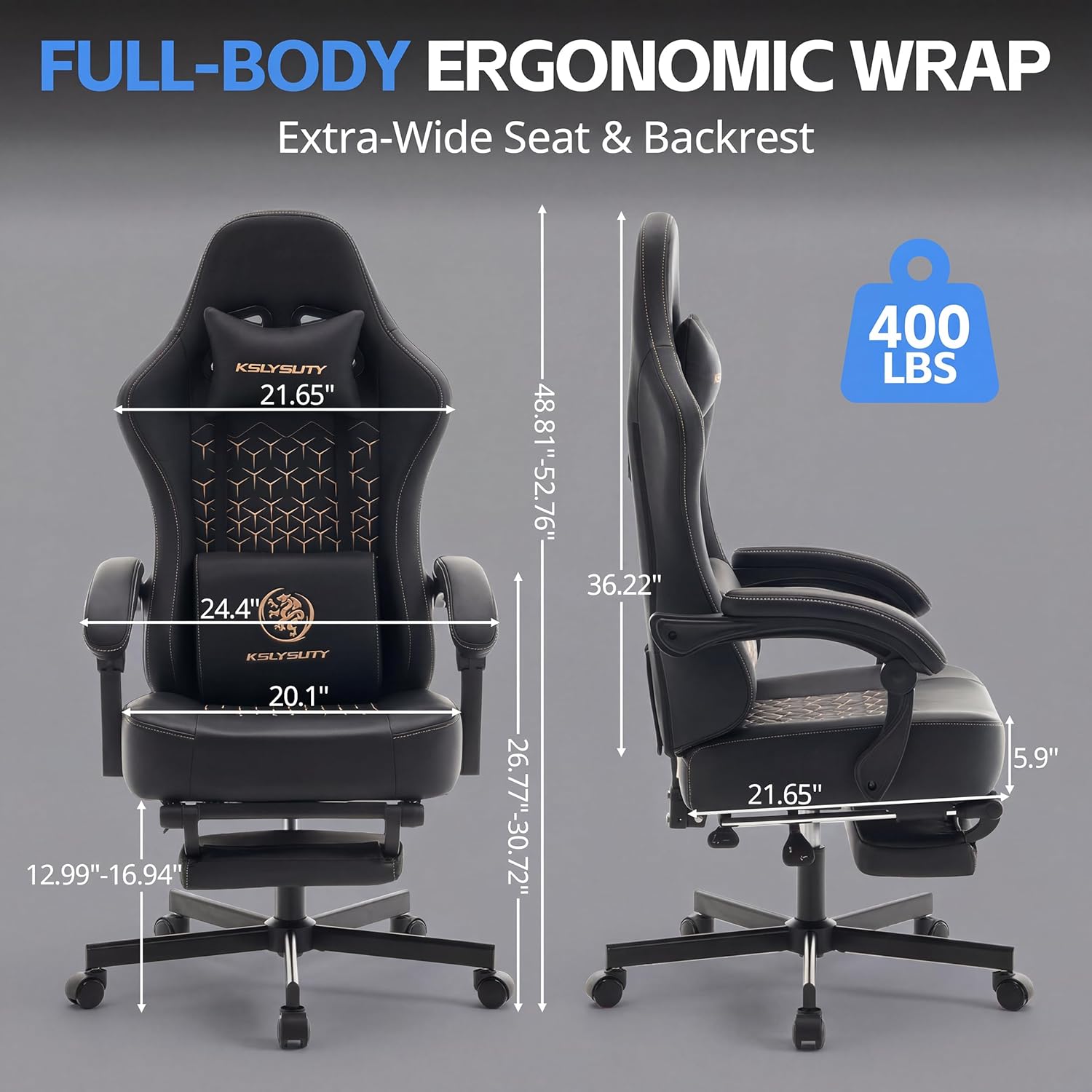 Gaming Chair with Pocket Sprin - đánh giá và giá Office Footrest Cushion