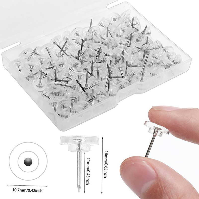 50pcs/box Plastic Clear Push P - đánh giá và giá Office Furniture Online