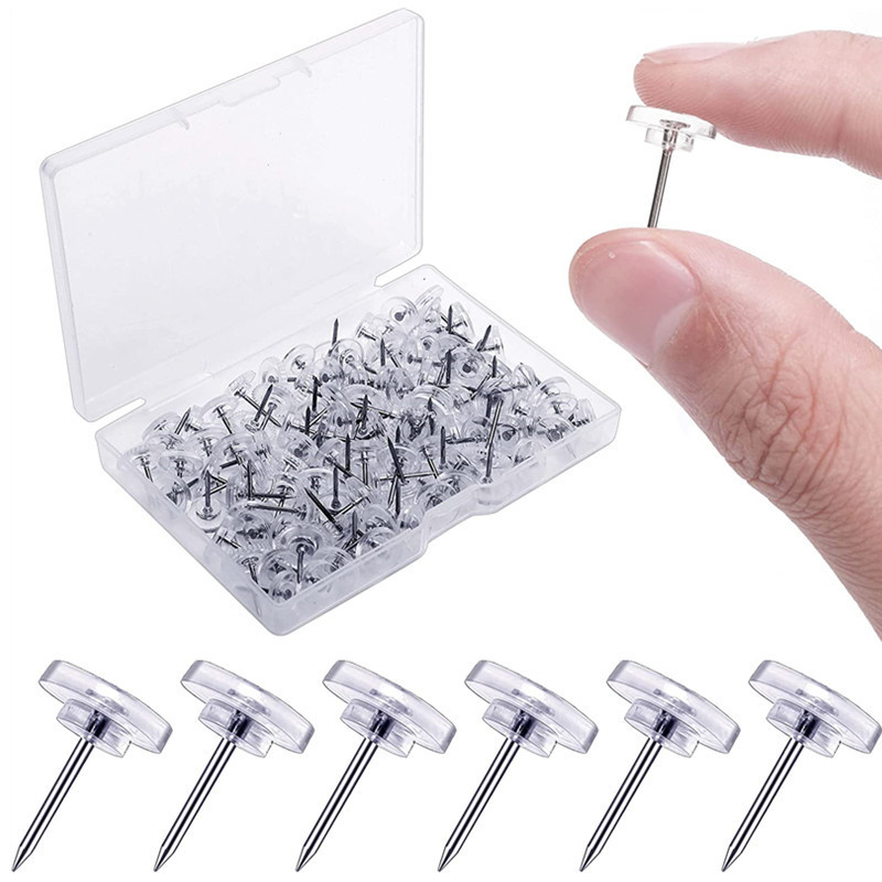 50pcs/box Plastic Clear Push P - đánh giá và giá Office Furniture Online