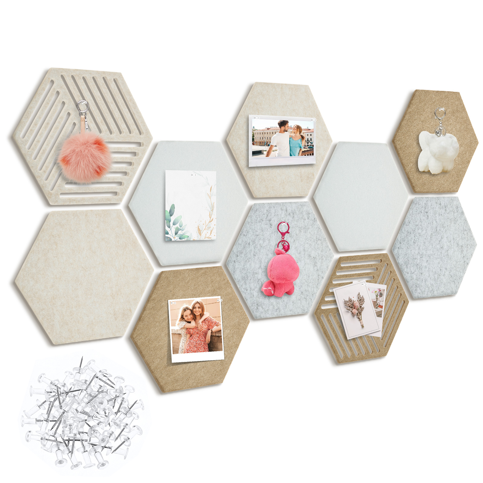 10/2Pcs Hexagon/Arched Felt Co - đánh giá và giá Office Furniture Online