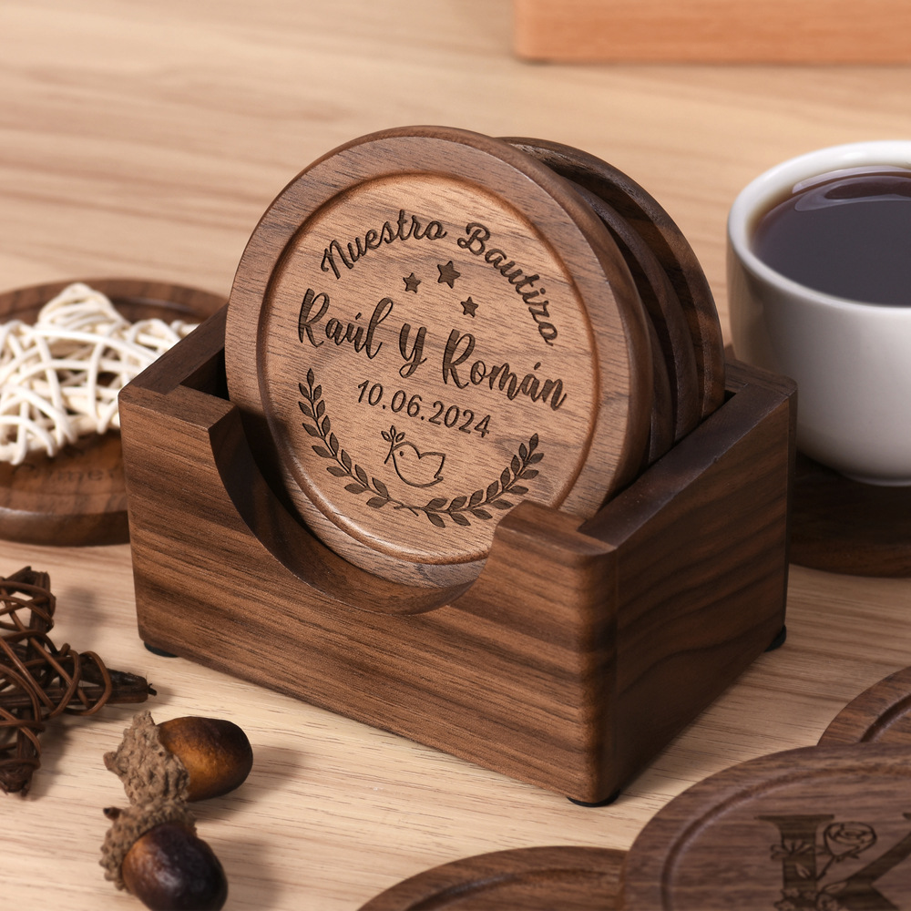 Walnut Dark Coaster Set of 6 P - đánh giá và giá Office Furniture Installation