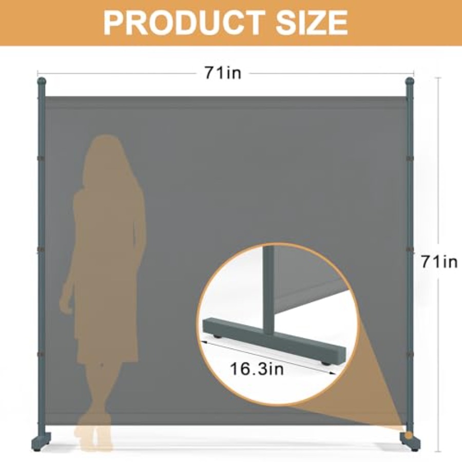 6Feet Extra Thick Single Panel - đánh giá và giá Partition Screen Divider