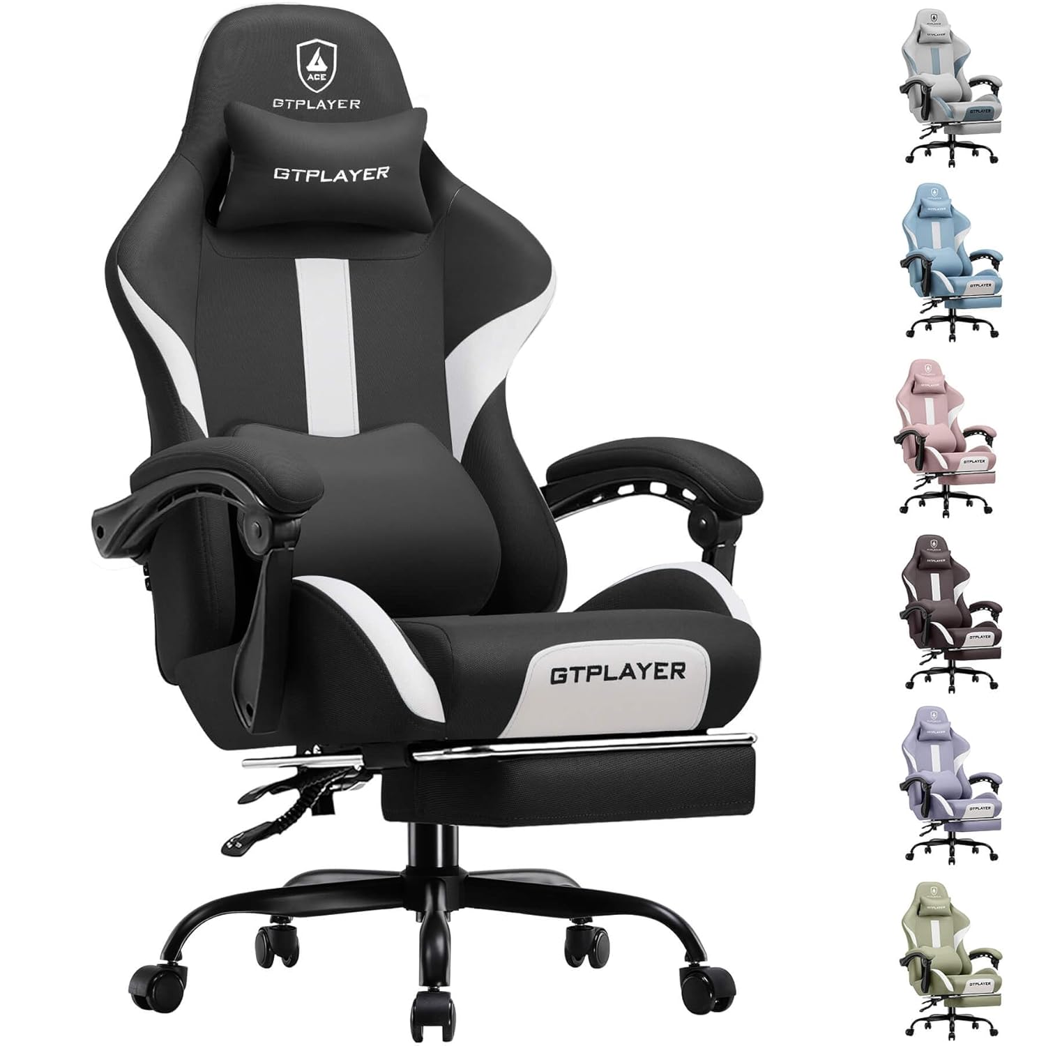 Gaming Chair with Foot Rest &  - đánh giá và giá Office Footrest Cushion