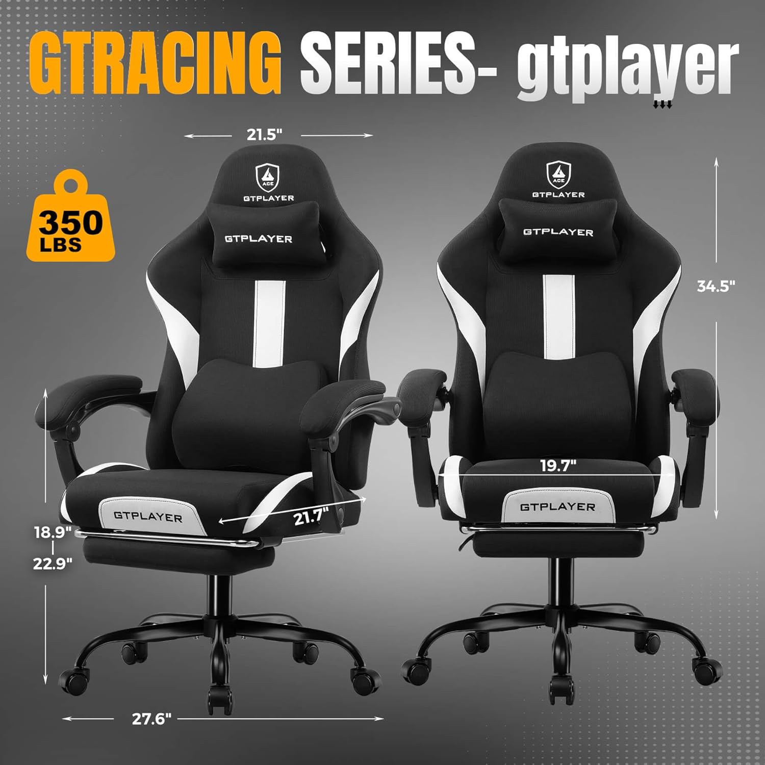 Gaming Chair with Foot Rest &  - đánh giá và giá Office Footrest Cushion