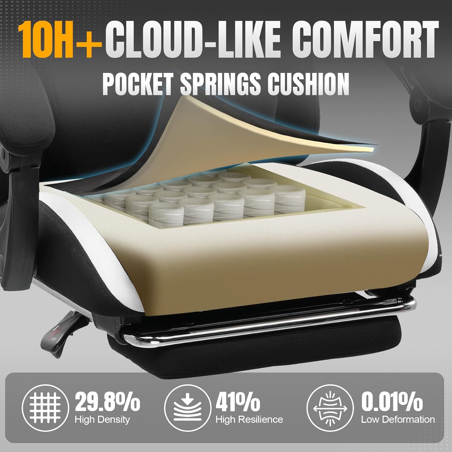Gaming Chair with Foot Rest &  - đánh giá và giá Office Footrest Cushion