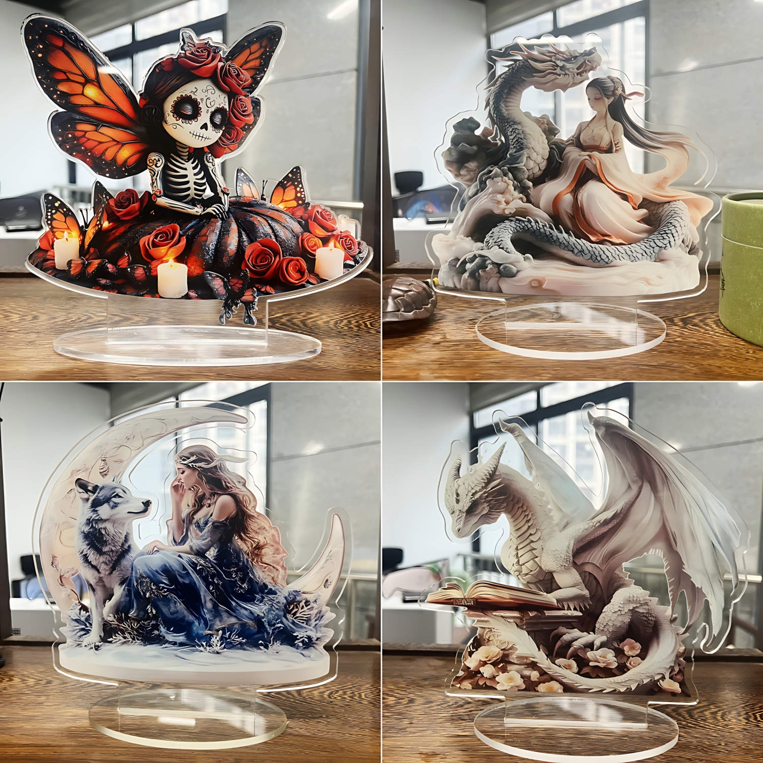 Two Tigers Statue,2D Flat Anim - đánh giá và giá Office Furniture Installation