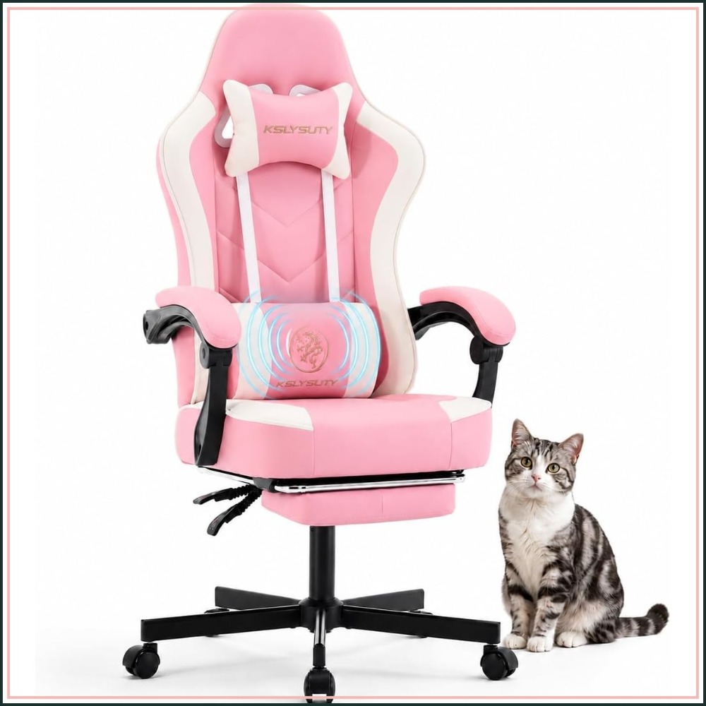 Ergonomic High Back Gaming Cha - đánh giá và giá Office Footrest Cushion