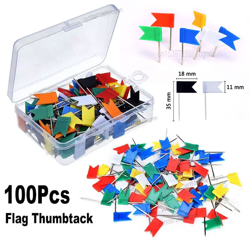 100Pcs Color Set 35mm Flag Thu - đánh giá và giá Office Furniture Online