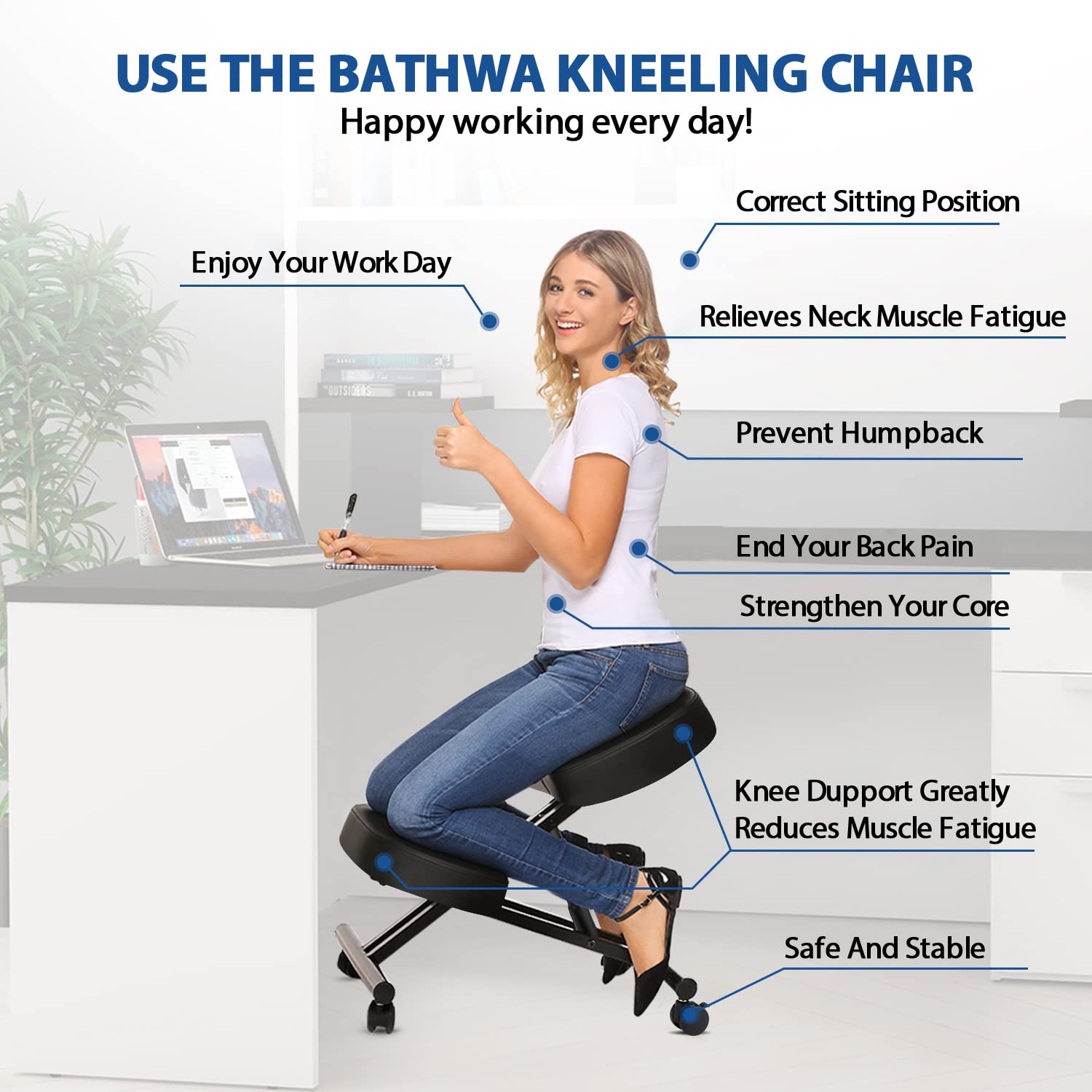 Kneeling Chair Ergonomic for O - đánh giá và giá Office Furniture Commercial