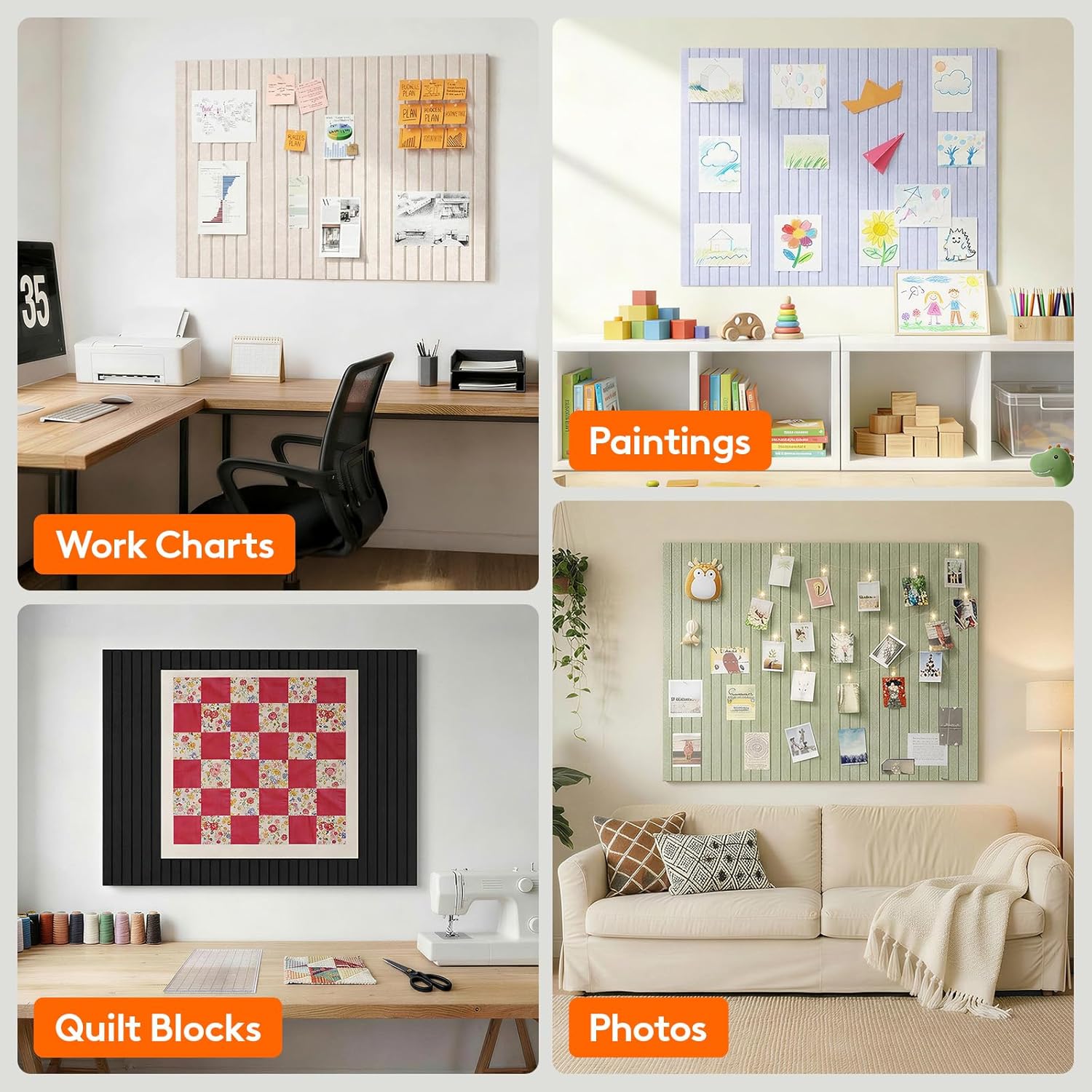 SW 6 PCS  Felt Wall Tiles，Cork - đánh giá và giá Office Furniture Online