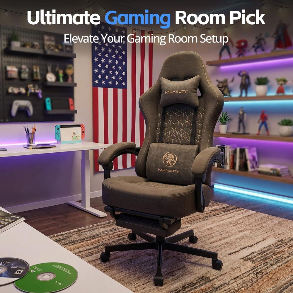 Breathable Leather Gaming Chai - đánh giá và giá Office Footrest Cushion