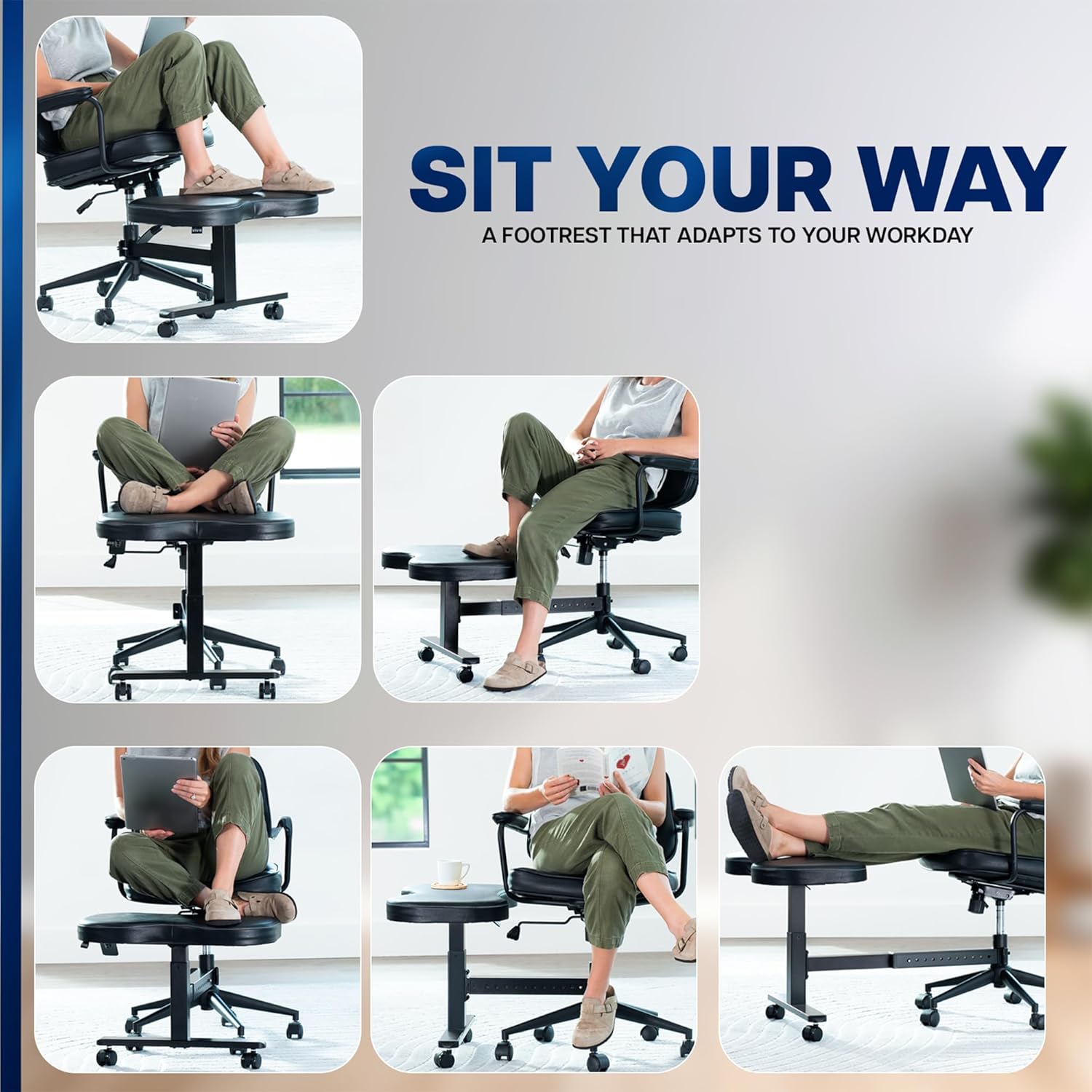 Height Adjustable Retrofit Foo - đánh giá và giá Office Footrest Cushion