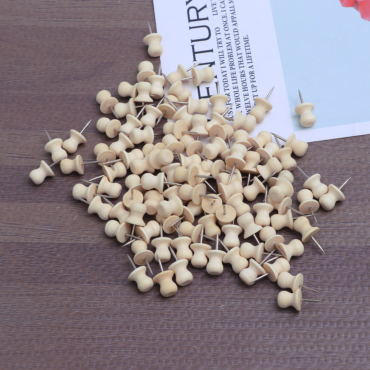 100Pcs Wood Pushpin Star Decor - đánh giá và giá Office Furniture Online
