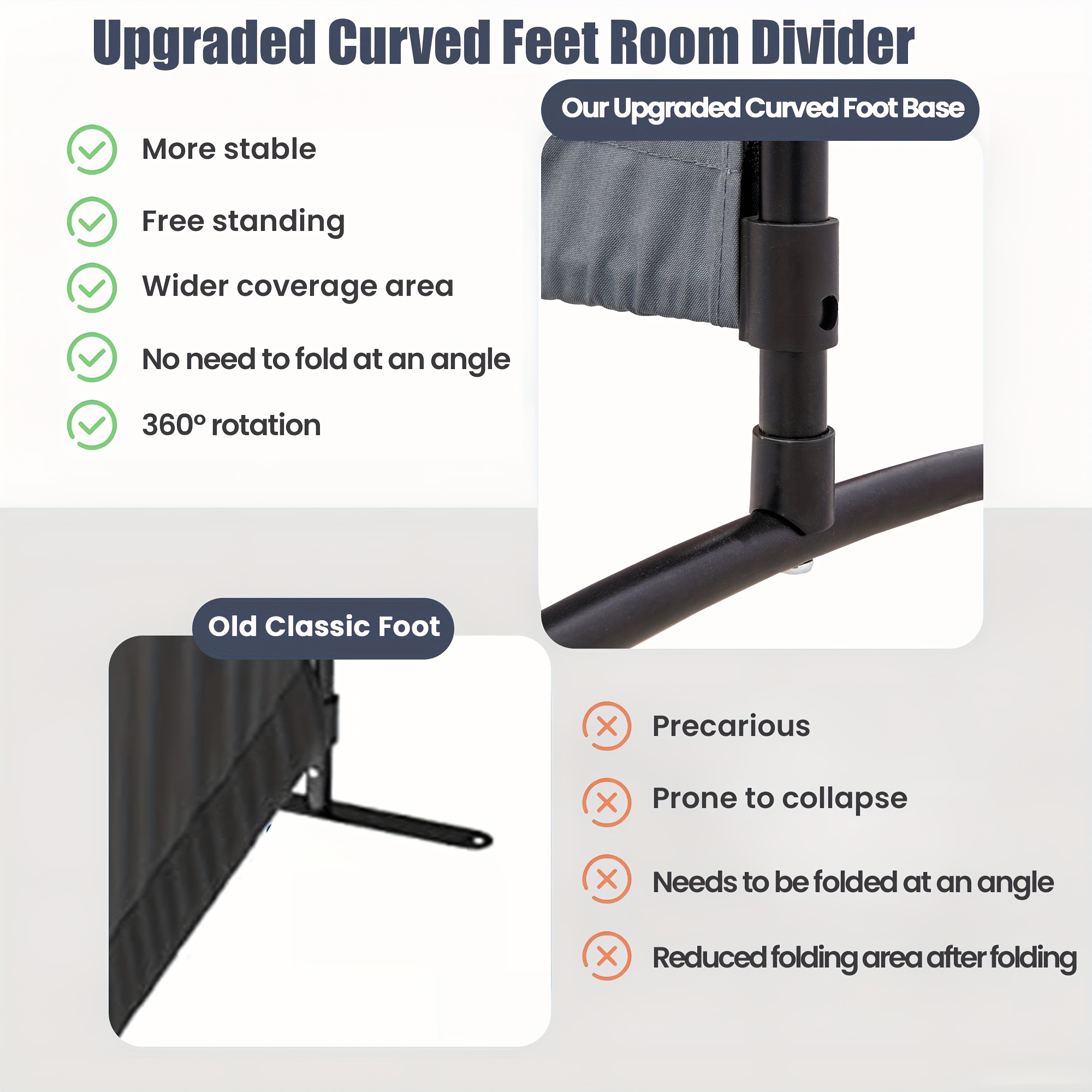 Room Divider Folding Privacy S - đánh giá và giá Partition Screen Divider