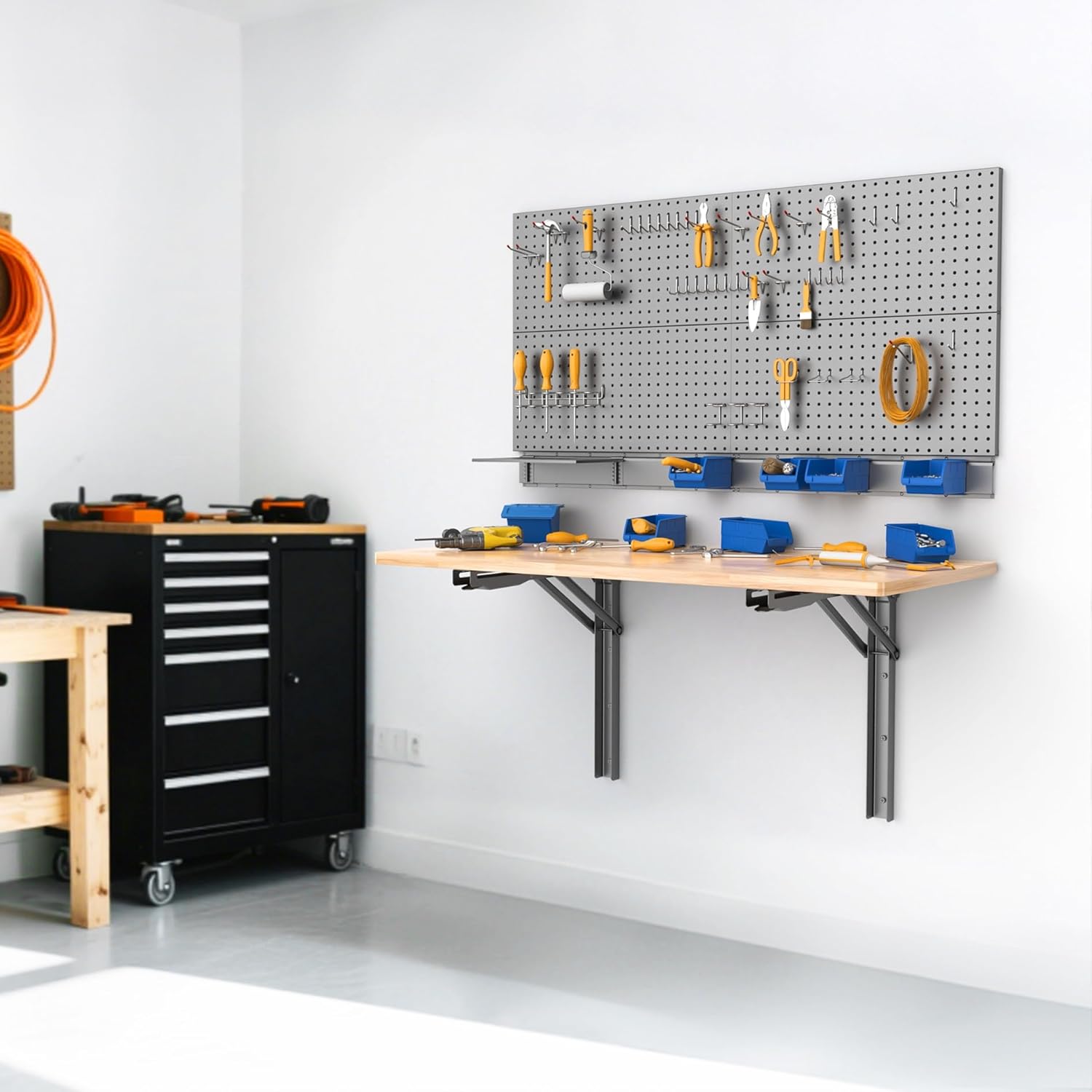 Wall Mounted Folding Workbench - đánh giá và giá Wall Mounted Desk Fold
