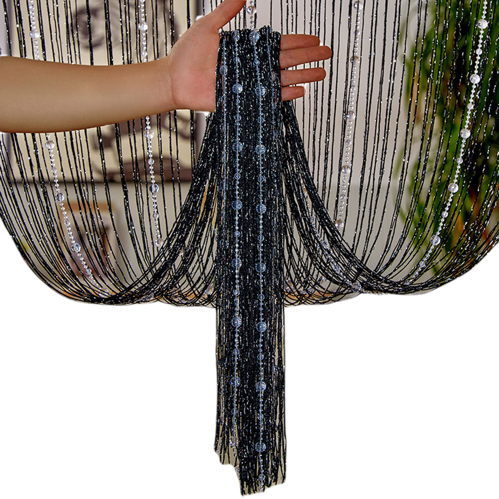 Crystal Beaded String Curtains - đánh giá và giá Partition Screen Divider