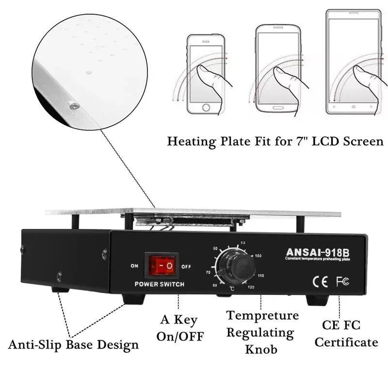 450W Durable 7 inch Phone LCD  - đánh giá và giá Partition Screen Divider