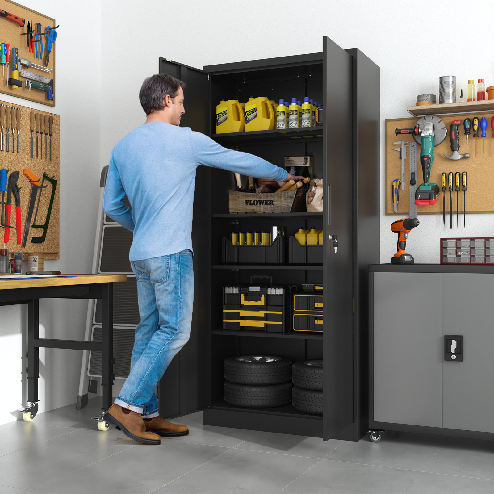 Metal File Cabinet with Lock H - đánh giá và giá Office Furniture Filing Cabinets