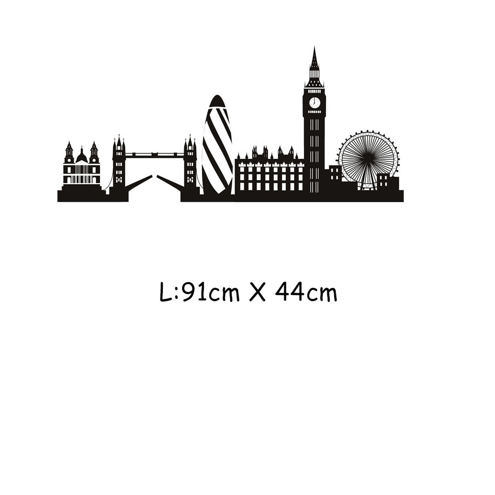 London Skyline Wall Sticker Ci - đánh giá và giá Office Furniture London