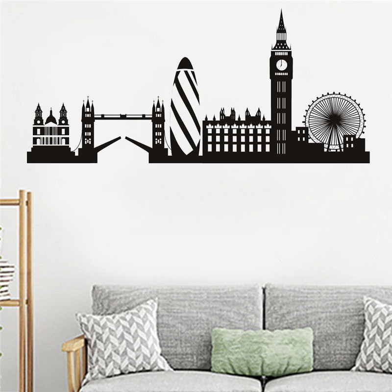 London Skyline Wall Sticker Ci - đánh giá và giá Office Furniture London