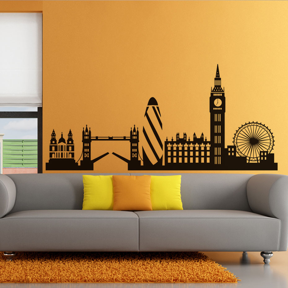 London Skyline Wall Sticker Ci - đánh giá và giá Office Furniture London