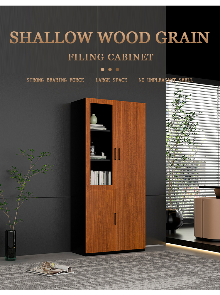 Hot Sale Brown Wood Grain Meta - đánh giá và giá Office Furniture Filing Cabinets